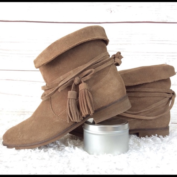 Anthropologie Spendid Suede Ankle Boots - Picture 1 of 4